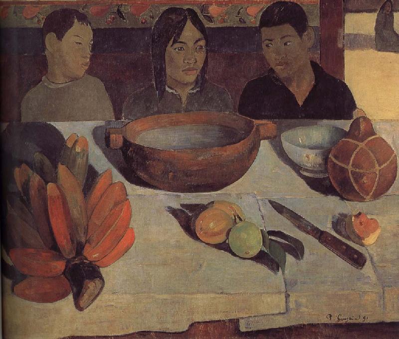 Paul Gauguin Meal France oil painting art